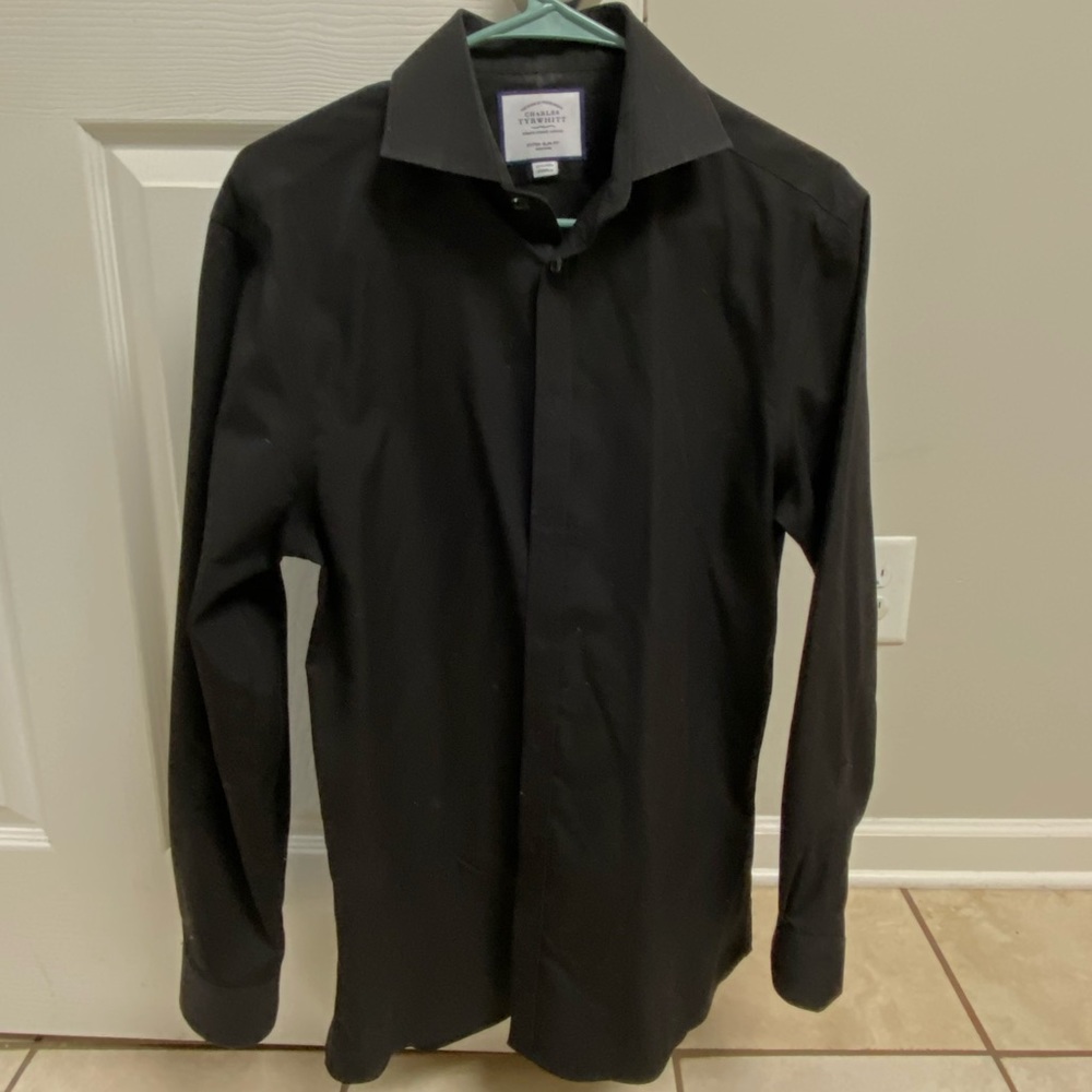 Charles Tyrwhitt Black Dress Shirt